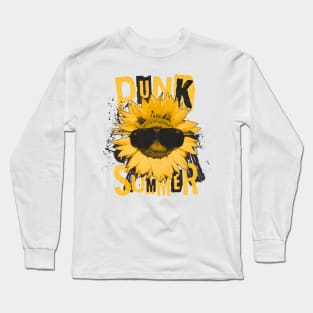 SUNFLOWER IN SHADES - PUNK SUMMER Long Sleeve T-Shirt